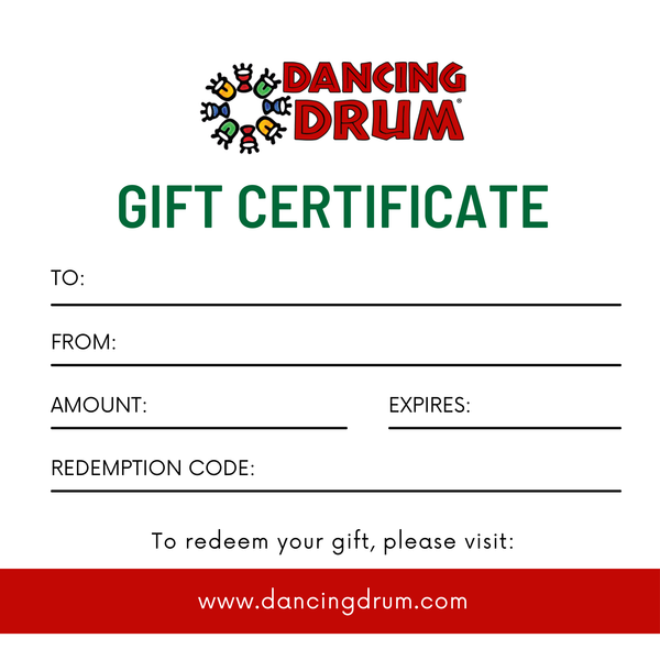 Dancing Drum Gift Certificate