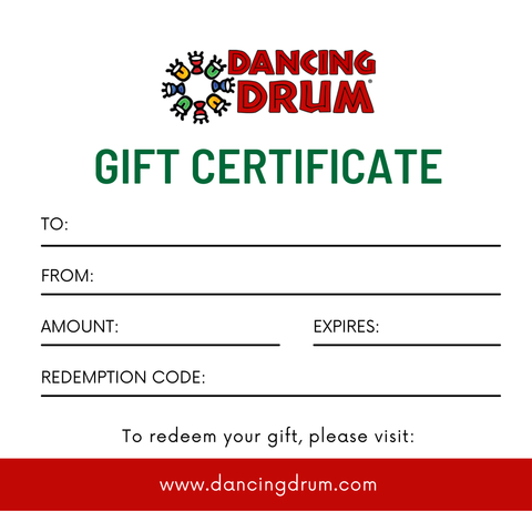 Dancing Drum Gift Certificate