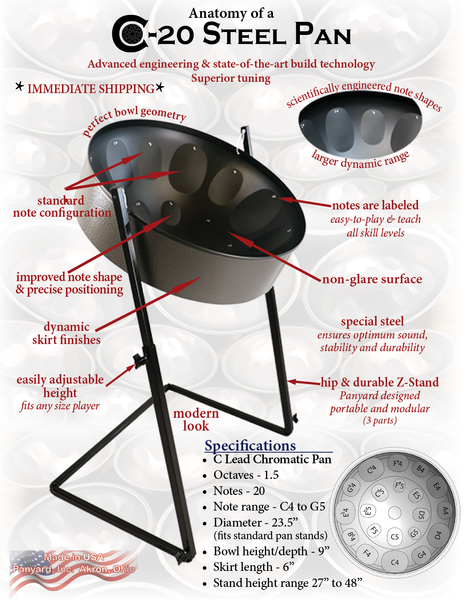 C20 Steel Pan Package by Panyard