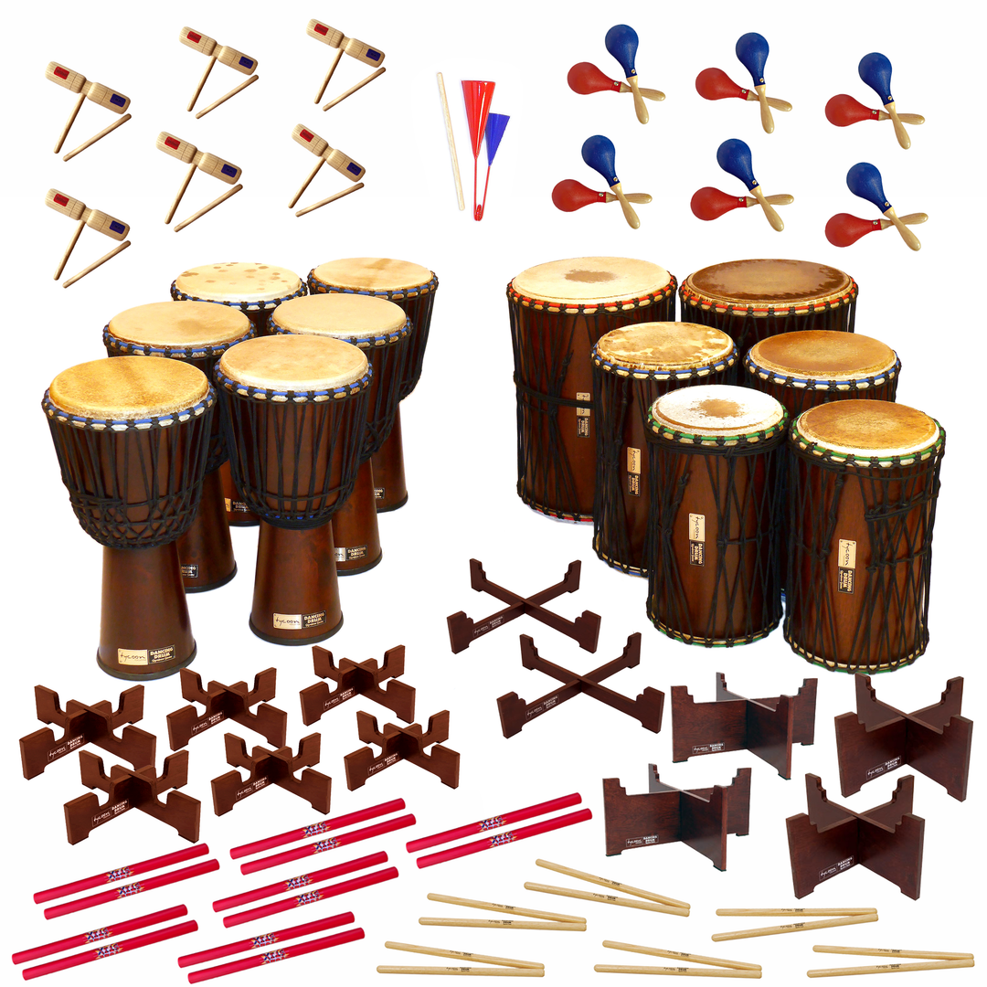 24-Student Drum Package with Dancing Drum Signature Series Drums & BoomBa Percussion Instruments