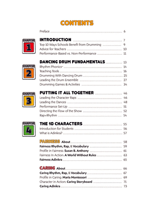 Drumming Up Character: Teacher's Guide