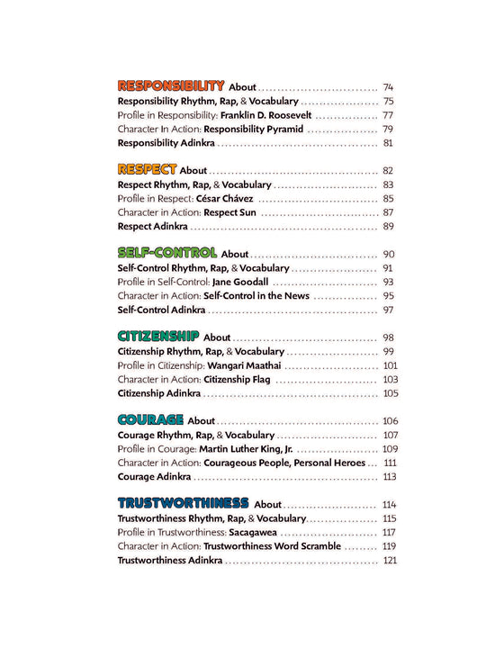 Drumming Up Character: Teacher's Guide