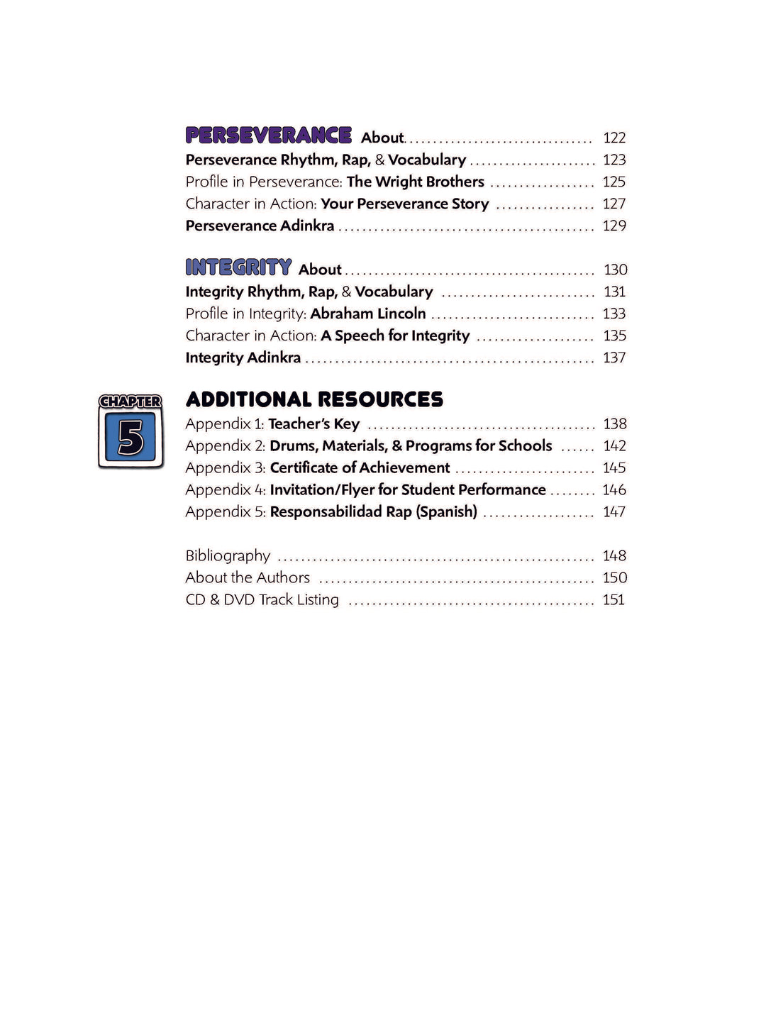 Drumming Up Character: Teacher's Guide