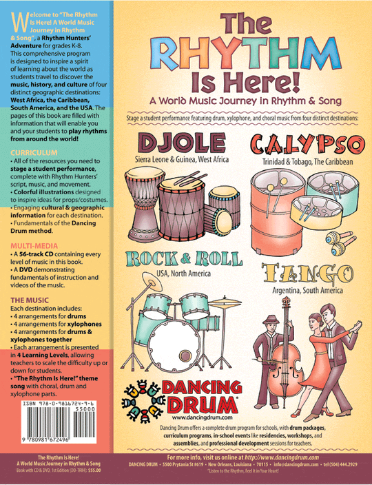 "The Rhythm Is Here!" Back Cover