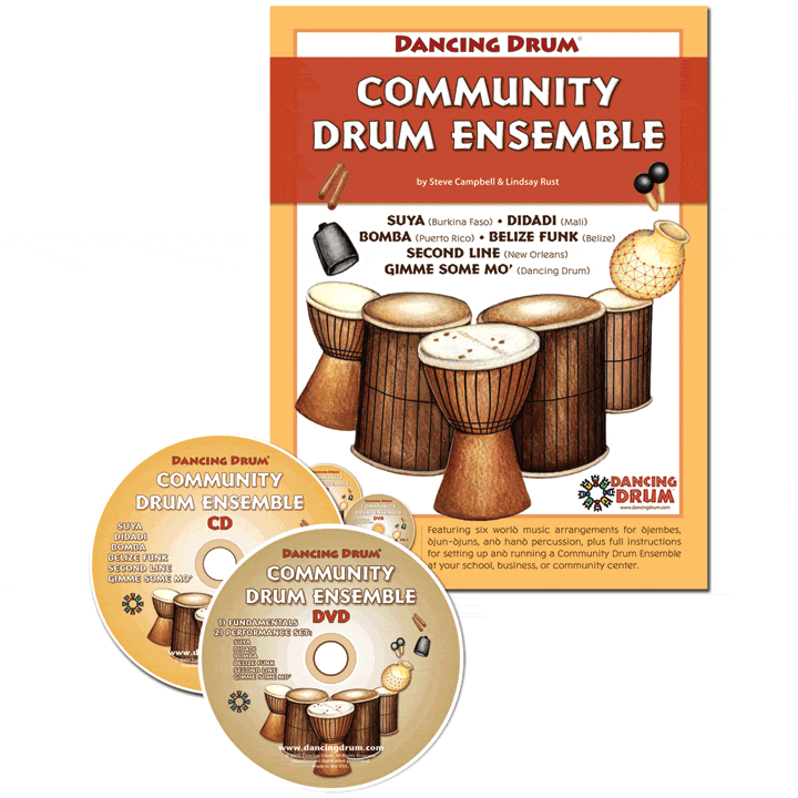 "Community Drum Ensemble" Book, CD & DVD